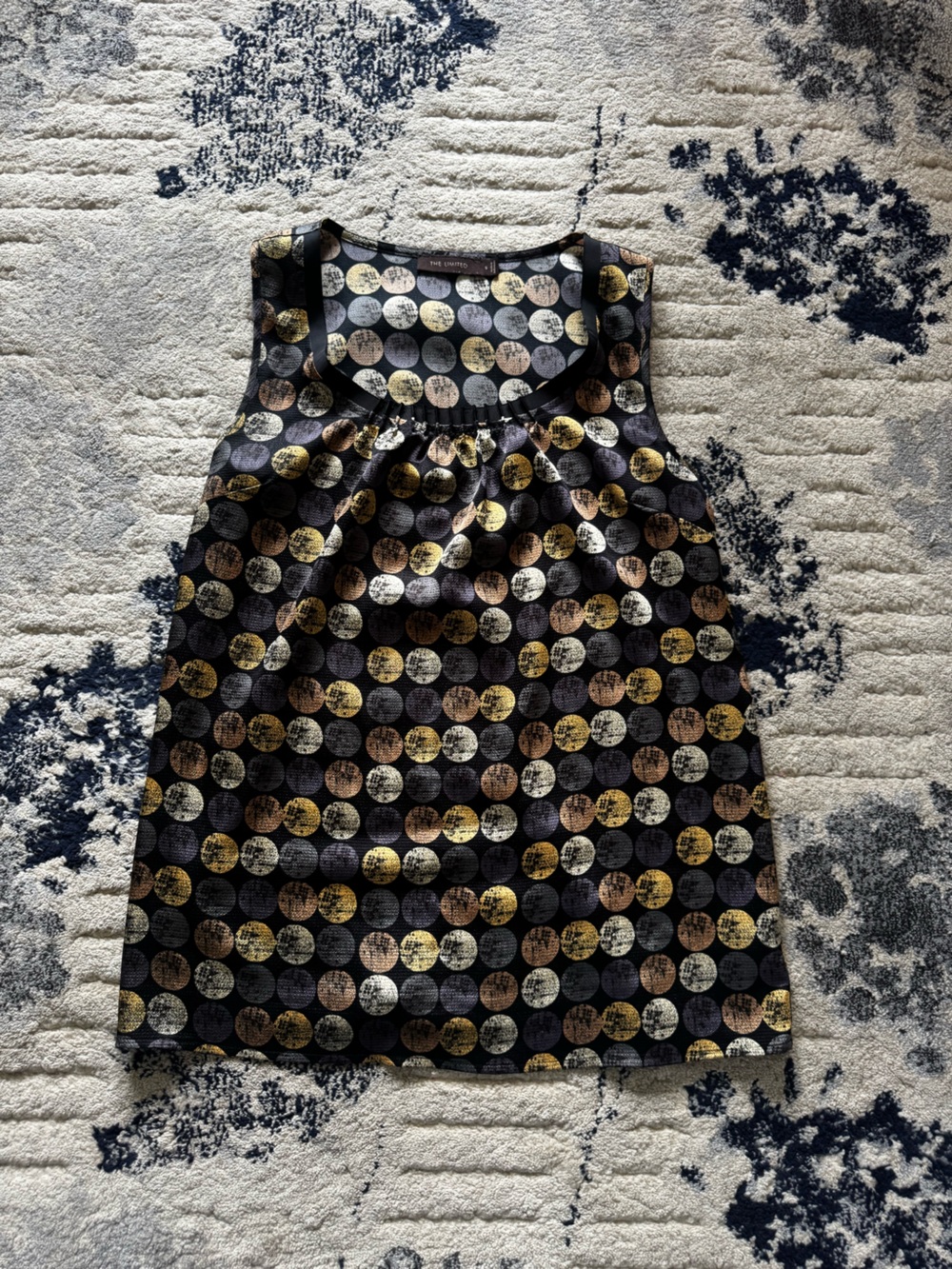 The Limited Black Dress with Gold and Silver Polka Dots